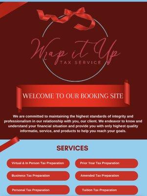 On Our Booking Site You Can Schedule a Consultation, for in person and or Virtual Appointments.