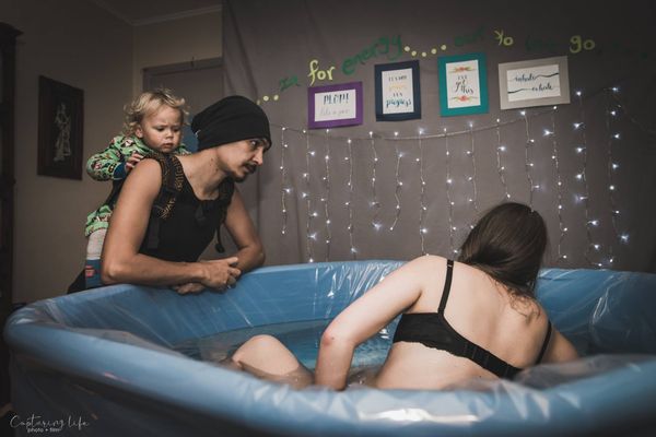 Home water birth can be an option.