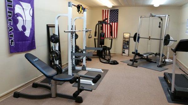 Some of the equipment available at UnderGround Fitness LLC....