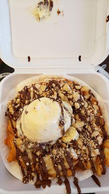 Mazapan funnel cake