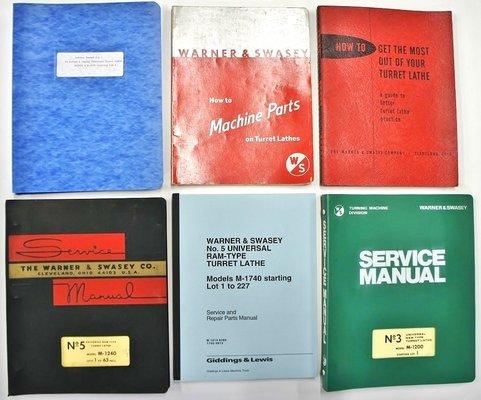 Warner & Swasey Machine Service Manuals