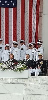 PRESIDENT TRUMP AT MEMORIAL DAY CEREMONY