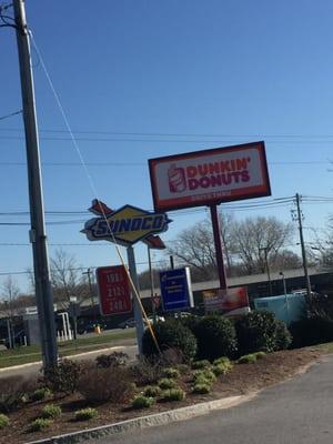 Brockton Dunkin Donuts -- 240 East Ashland Street, Brockton        Sign