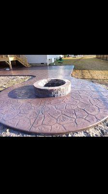 Custom stamped concrete