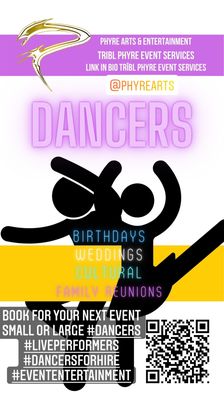 Dancers & Dance productions as well as party hype