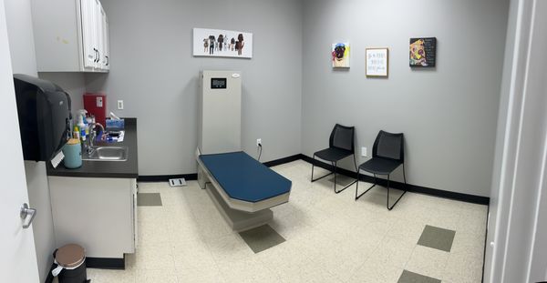 Dog exam room.