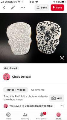 Dia de los Muertos. Custom Decorated Cookies.