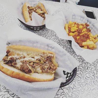 Cheesesteaks & Chili Cheese Fries!