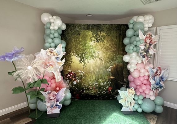 It's a "fairy land" for this baby shower.