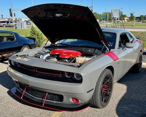 Customer's Ripp Supercharged 3.6 challenger. Makes 450whp