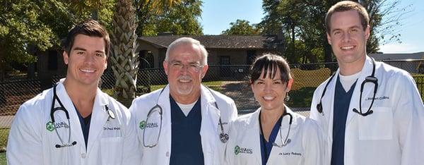 Dr. Paul Bronold, Dr. Jackie Burks, Dr. Lucy Roberts, Dr. Robert Collins