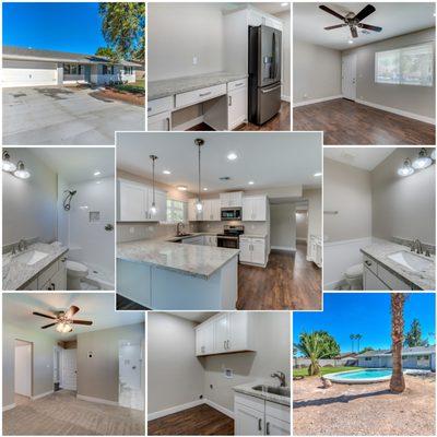 Flip:  This entire home in downtown Gilbert was remodeled from top to bottom.  The modern look made this a quick sell!