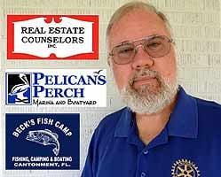 W. Ted Brown - Licensed Florida Realtor, Yacht Broker, and owner of Pelicans Perch Marina & Boatyard as well as Becks Fish Camp.