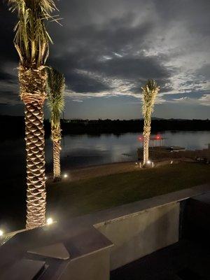 Low Voltage FX Luxor Lighting system installed with complete  Landscape Design and Hardscape Installation along the Colorado River