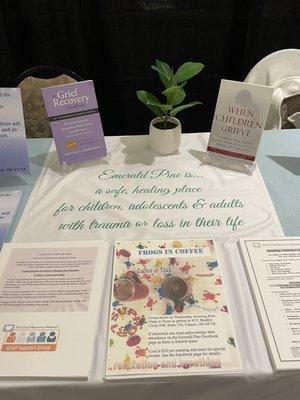 A glimpse of our table display at the Business Expo on 3/2/23.