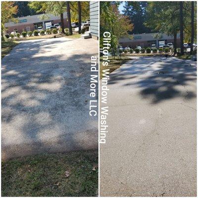 Drive way Power washing Clifton's Window Washing and More LLC