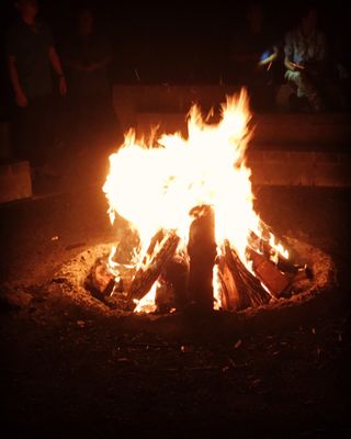 Campfire that turned into a bonfire haha