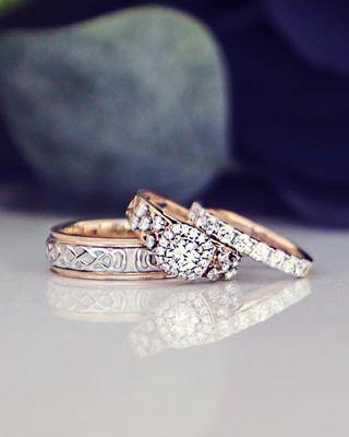 Engagement and wedding bands