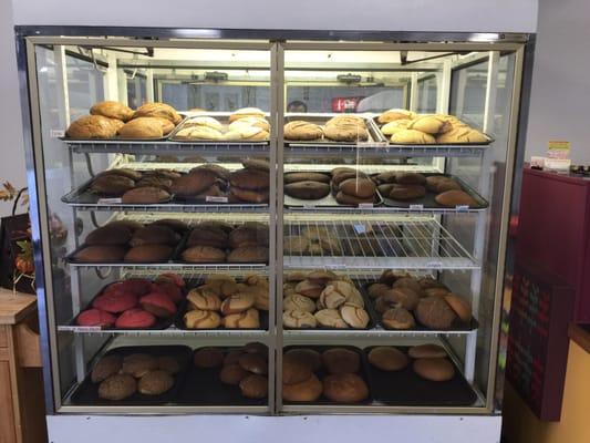 We have a lot of bread options our specialty are WHEAT CONCHAS stop by and get one for only $1.00