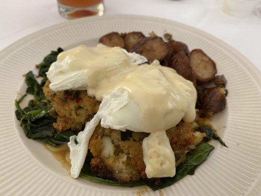 Crab Cakes Benedict (Easter day menu)