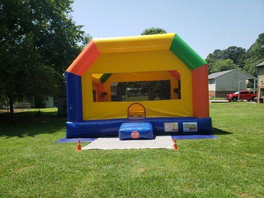 Outdoor bounce house rentals are perfect for kids while social distancing at home!