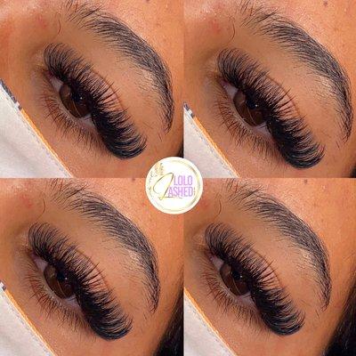 This set type is called the va va voom set. This lash set is perfect someone that likes a full voluminous set.