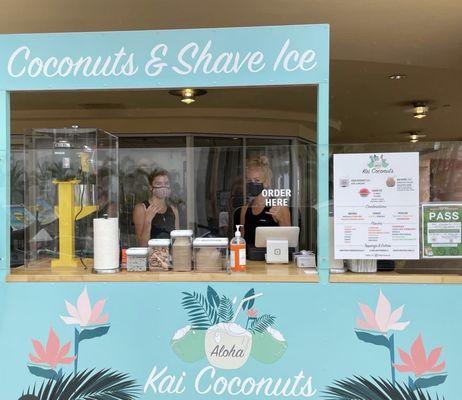 Kai coconuts shave ice stand