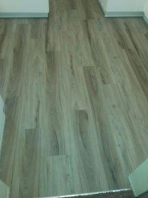 My new vinyl plank flooring.