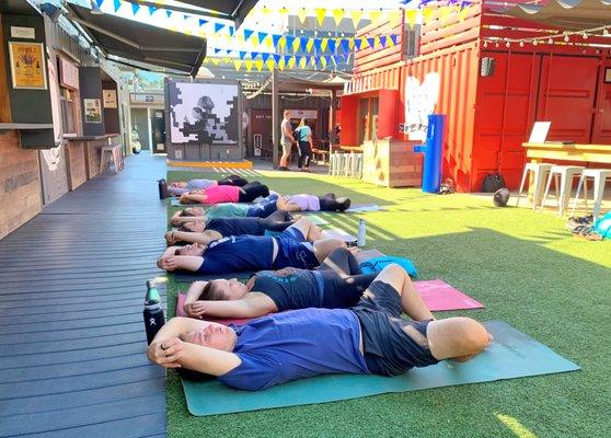 Beer Yoga at SteelCraft Long Beach