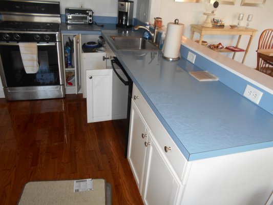 Water damage in kitchen- Before