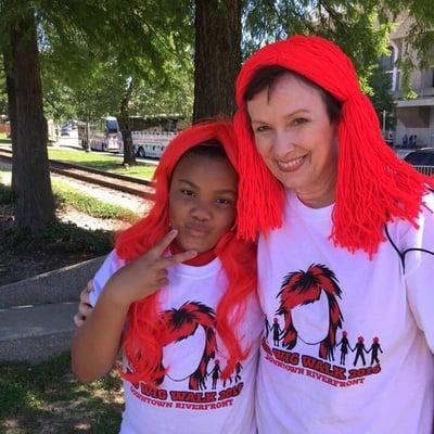 WAFB's Donna Britt at Metro Health Red Wig Walk