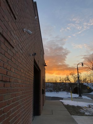 Office at sunrise