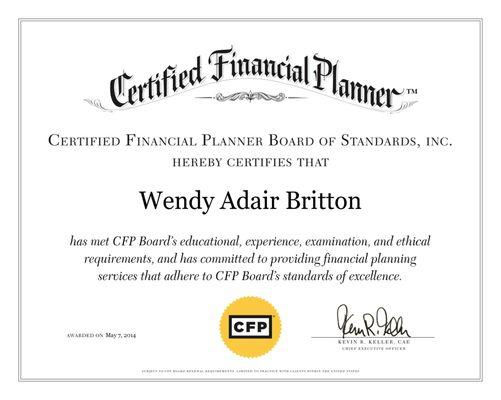 CFP® Certificate