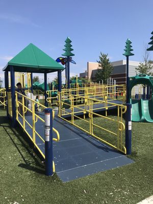 Outdoor playground open for all! Even wheelchair accessible!!