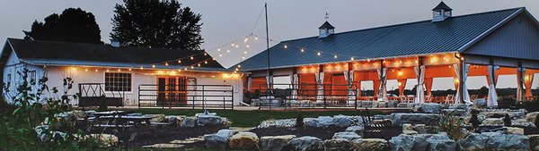 Pavilion and Horse Barn Reception area. Wedding Venue, Beloit WI