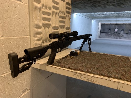 Late night in the indoor range