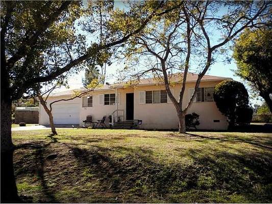 Birdie Avenue property in La Mesa. 1950's home about to get a 21st century makeover.