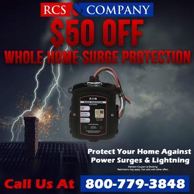 $50 off Whole Home Surge Protector