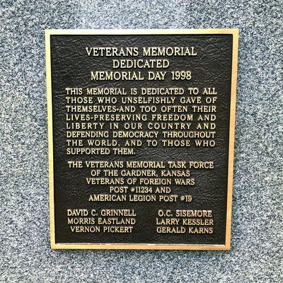 Dedication Plaque