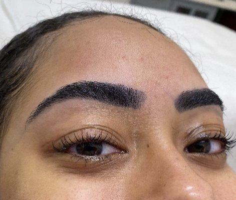 Perfect tint and brow shaping