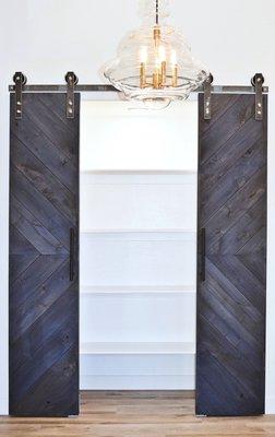 'Barn door' storage closet (part of a complete kitchen remodel)