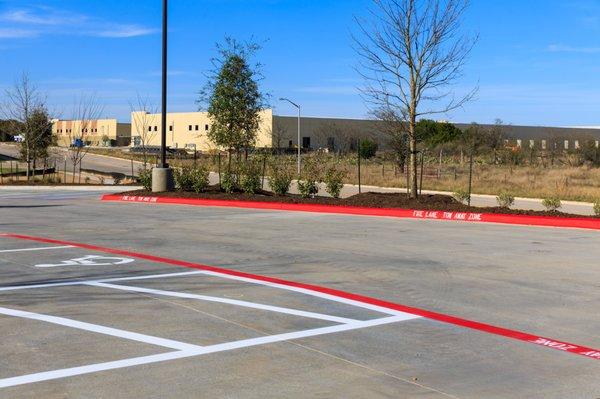 Parking lot striping & ADA pavement markings