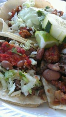 Carne asada & al pastor tacos