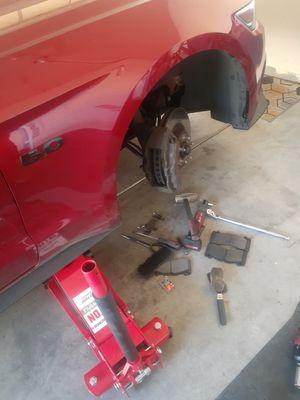 Replacing front brakes on a 2017 Ford Mustang GT at $60 plus pads