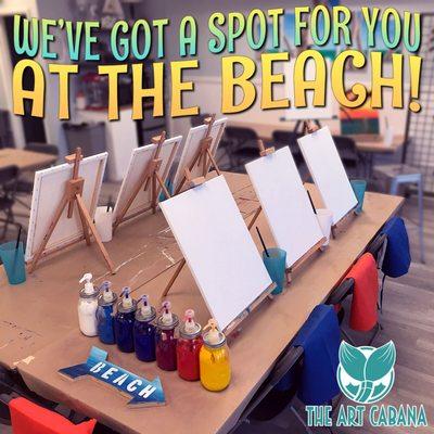 The Art Cabana is Pittsburgh's only beach-themed art studio!