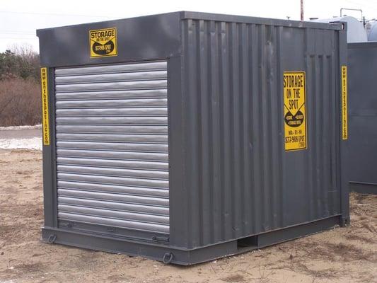 Ground level, on site, temporary storage solutions. Storage Containers