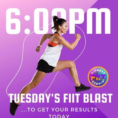 It's FIIT BLAST TUESDAY.....

Join FIIT instructor Sandi and the FIIT FAM squad for a crazy workout!!