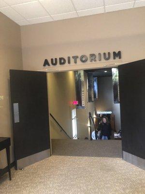 Entrance to the auditorium