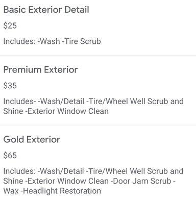 Exterior Packages