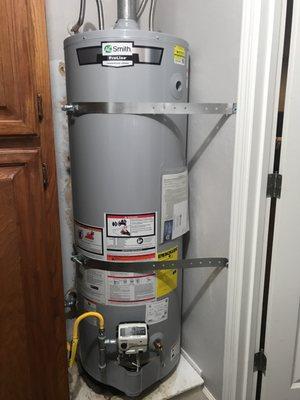 New 40 gallon water heater